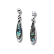 Heilsteine & Edelsteine - Ohrstecker - Tropfen, Paua-Muschel
