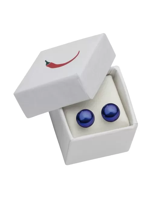 Heilsteine & Edelsteine - Ohrstecker - Perle violett (gef.), Kugel, 6mm