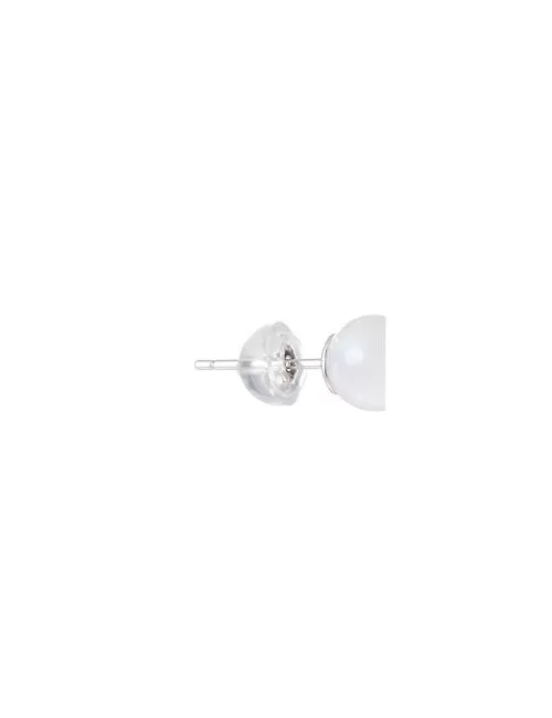 Heilsteine & Edelsteine - Ohrstecker - Labradorit (weiß), Kugel, 6mm, rhodiniert