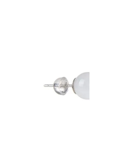 Heilsteine & Edelsteine - Ohrstecker - Labradorit (hell), Kugel, 8mm, rhodiniert