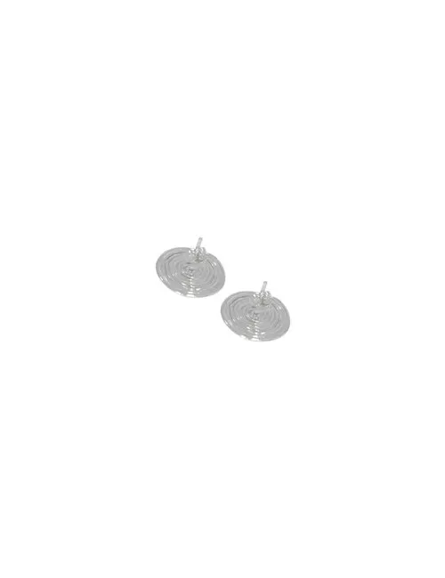 Heilsteine & Edelsteine - Ohrstecker - Kreise mit Spirale, 1,6cm