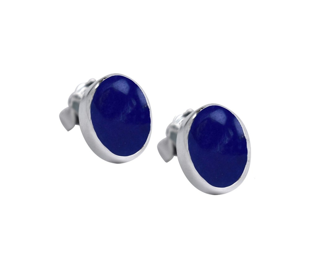 Heilsteine & Edelsteine - Ohrstecker - Lapis Lazuli oval (6 x 8mm)