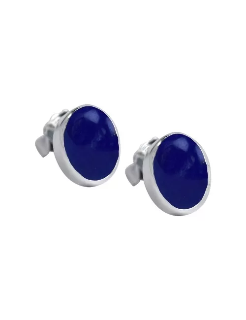 Heilsteine & Edelsteine - Ohrstecker - Lapis Lazuli oval (6 x 8mm)
