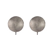 Heilsteine & Edelsteine - Ohrstecker - für Wechselkomponenten, 1,5cm, matt, rhodiniert