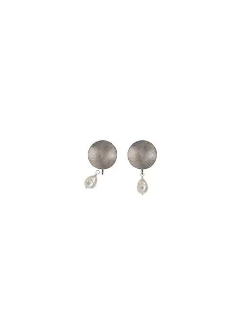 Heilsteine & Edelsteine - Ohrstecker - für Wechselkomponenten, 1,5cm, matt, rhodiniert