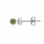 Heilsteine & Edelsteine - Ohrstecker - Peridot rund (3mm)