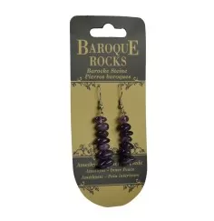 Ohrringe - Barock Classic - Amethyst Innerer Friede , 1-reihig