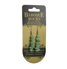 Ohrringe - Barock Classic - Aventurin Entspannung , 1-reihig