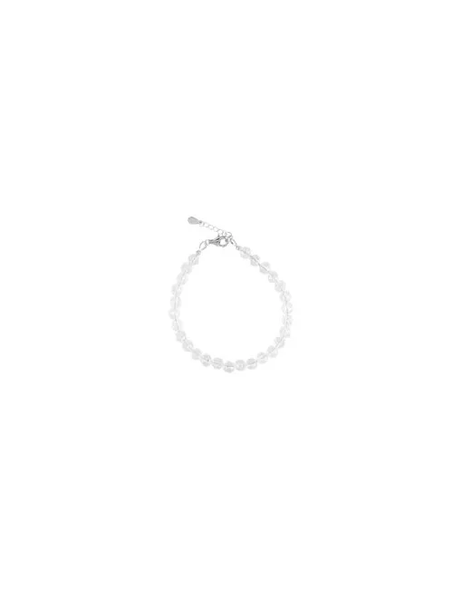 Ohrringe - Bergkristall 6mm-Kugeln facettiert - 925 Silber