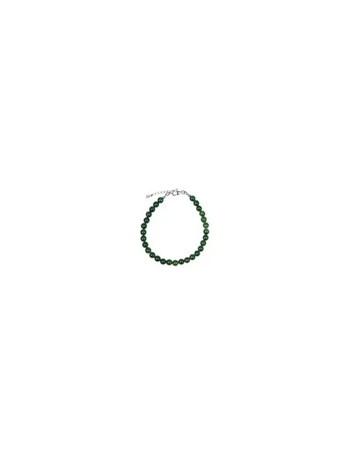 Ohrringe - Nephrit, 6mm-Kugeln - 925 Silber