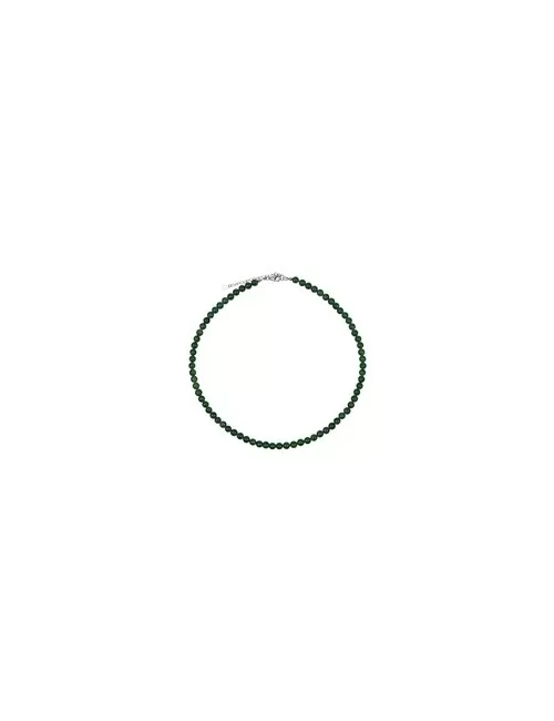 Ohrringe - Nephrit, 6mm-Kugeln - 925 Silber