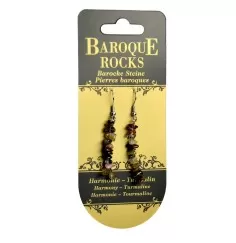 Ohrringe - Barock Classic - Turmalin Harmonie , einreihig