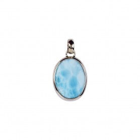 Anhänger - Larimar Oval