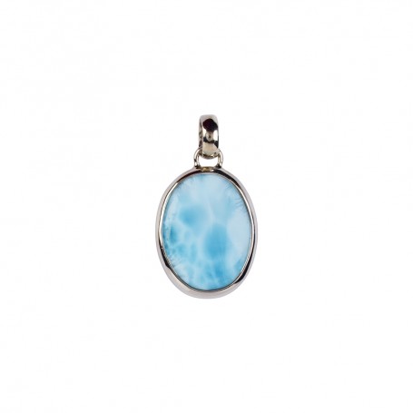 Anhänger - Larimar Oval