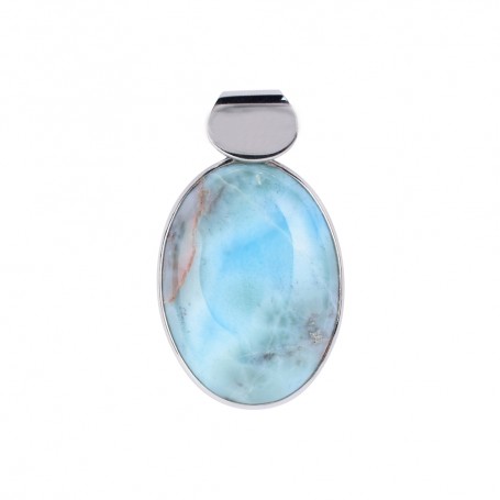 Anhänger - Larimar Oval