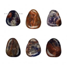 Heilsteine & Edelsteine - Trommelstein - Fluorit-Opal (Tiffany Stone) gebohrt