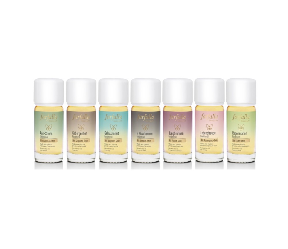 Heilsteine & Edelsteine - Massage-Öl Edelstein Balance® Geschenkset