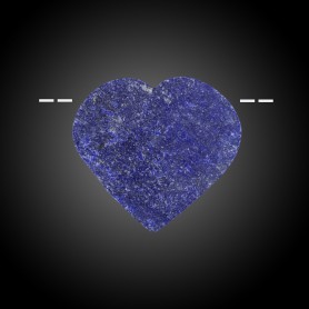 Heilsteine & Edelsteine - Anhänger - Cabochon roh/poliert Lapis Lazuli gebohrt - Unikat -036