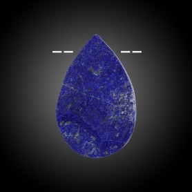 Heilsteine & Edelsteine - Anhänger - Cabochon roh/poliert Lapis Lazuli gebohrt - Unikat -037