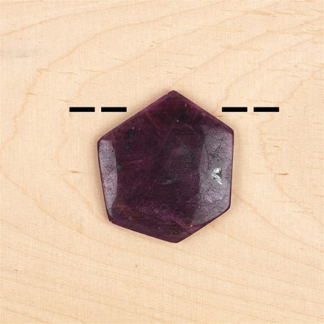 Heilsteine & Edelsteine - Anhänger - Cabochon Rubin gebohrt - Unikat -012