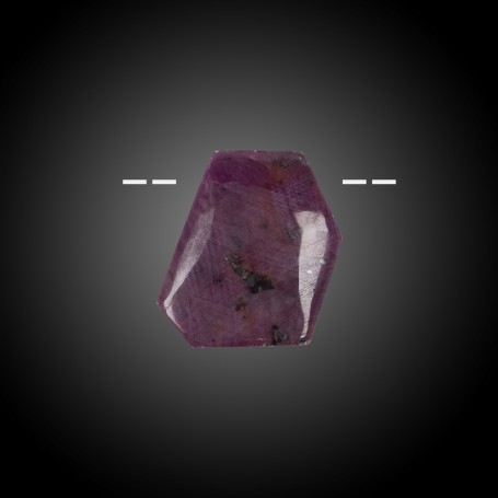 Heilsteine & Edelsteine - Anhänger - Cabochon Rubin gebohrt - Unikat -042