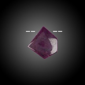 Heilsteine & Edelsteine - Anhänger - Cabochon Rubin gebohrt - Unikat -044