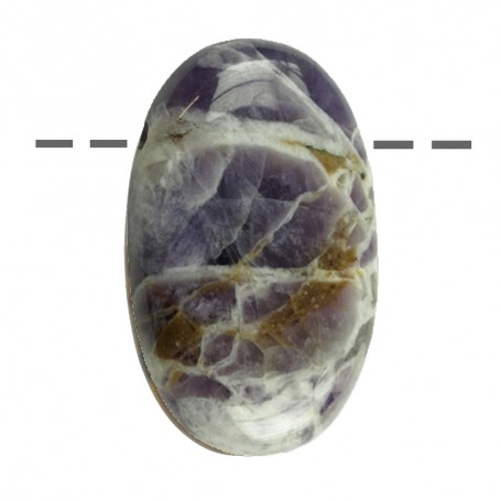 Heilsteine & Edelsteine - Anhänger - Linsenstein Amethyst gebohrt