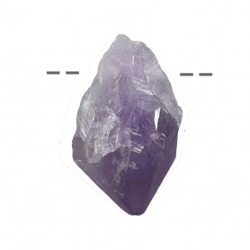 Heilsteine & Edelsteine - Anhänger - Rohkristall Amethyst gebohrt