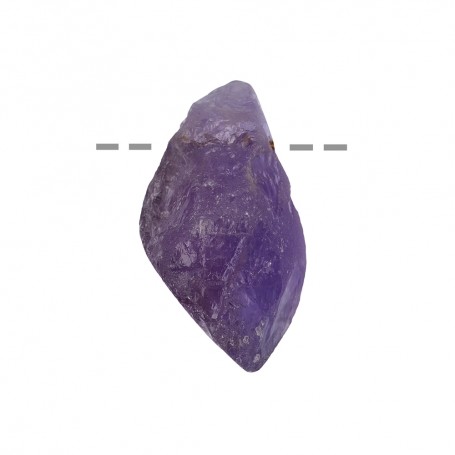 Heilsteine & Edelsteine - Anhänger - Rohstein Amethyst gebohrt