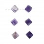 Heilsteine & Edelsteine - Anhänger - Würfel Amethyst A diagonal gebohrt