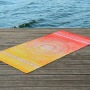 The Spirit of OM - Frottee-Strandtuch - Sunrise 90 x 180cm - gelb-orange