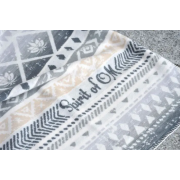 Spirit of OM - Kuscheldecke Blume des Lebens - grau