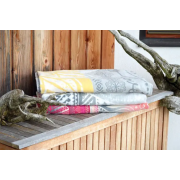 Spirit of OM - Kuscheldecke Blume des Lebens - grau