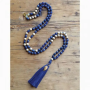 The Spirit of OM - Halskette - Mala - Sodalith, Sandelholz - blau