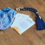 The Spirit of OM - Halskette - Mala - Sodalith, Sandelholz - blau