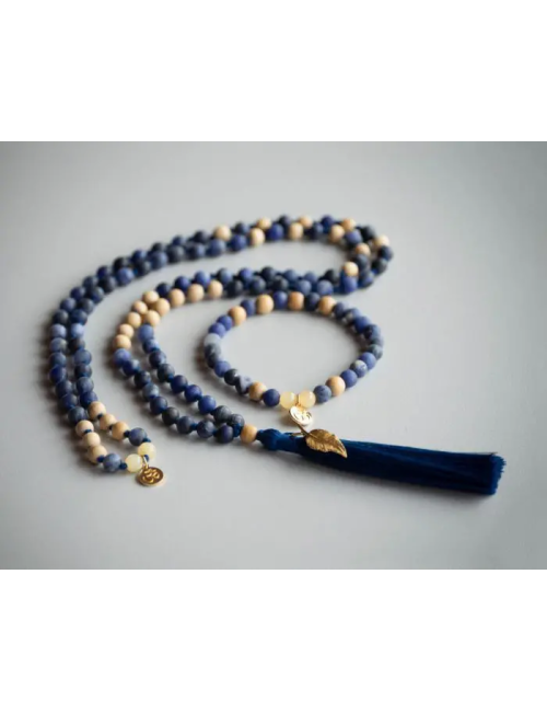 Spirit of OM - Kette - Mala Sodalith