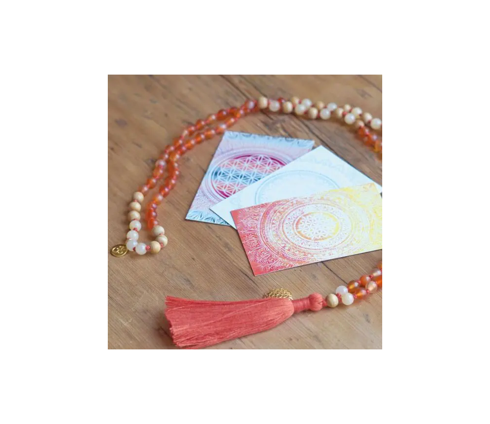 Spirit of OM - Kette - Mala Carneol