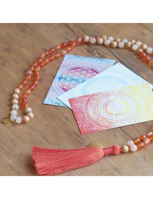Spirit of OM - Kette - Mala Carneol