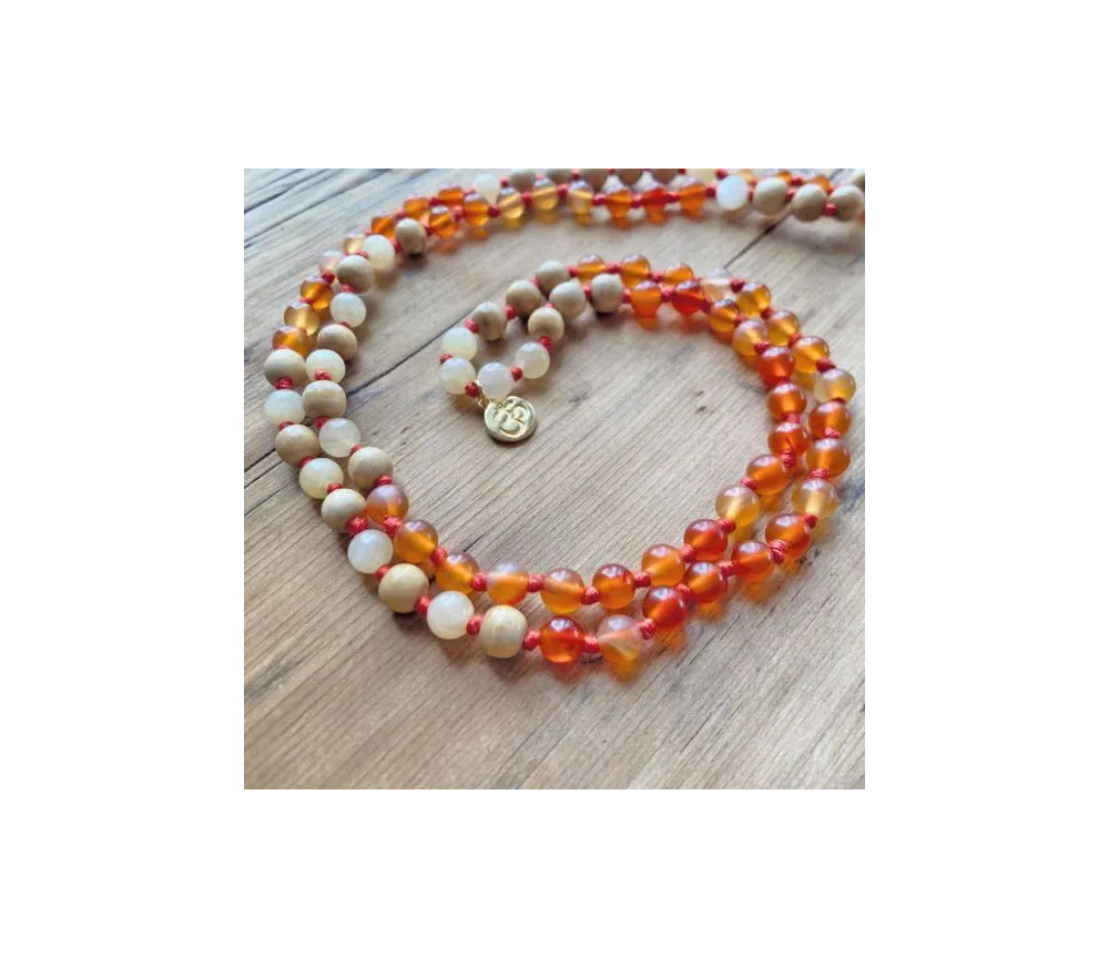 Spirit of OM - Kette - Mala Carneol