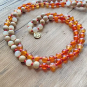 Spirit of OM - Kette - Mala Carneol