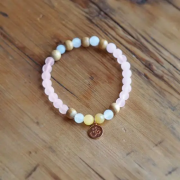 Spirit of OM - Armband Rosenquarz