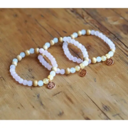 Spirit of OM - Armband Rosenquarz