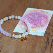 Spirit of OM - Armband Rosenquarz