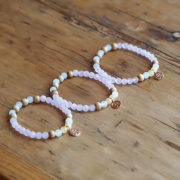 Spirit of OM - Armband Rosenquarz