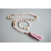 Spirit of OM - Armband Rosenquarz