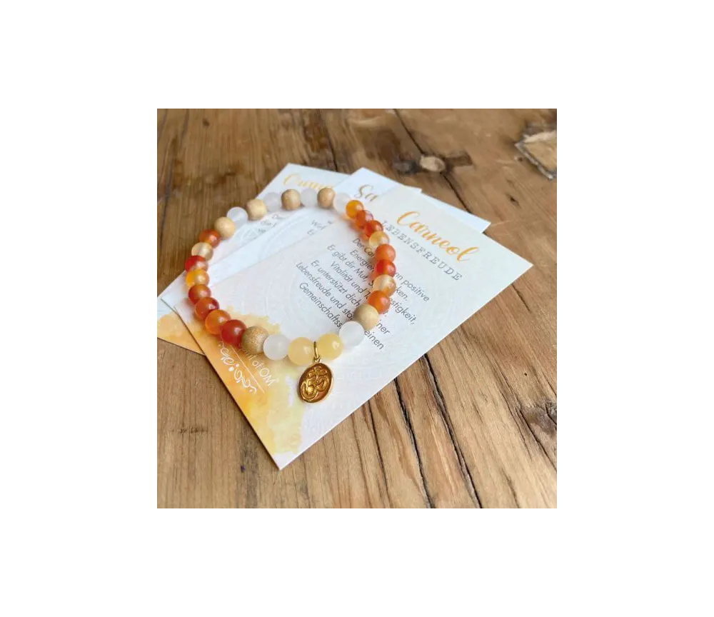 Spirit of OM - Armband Carneol