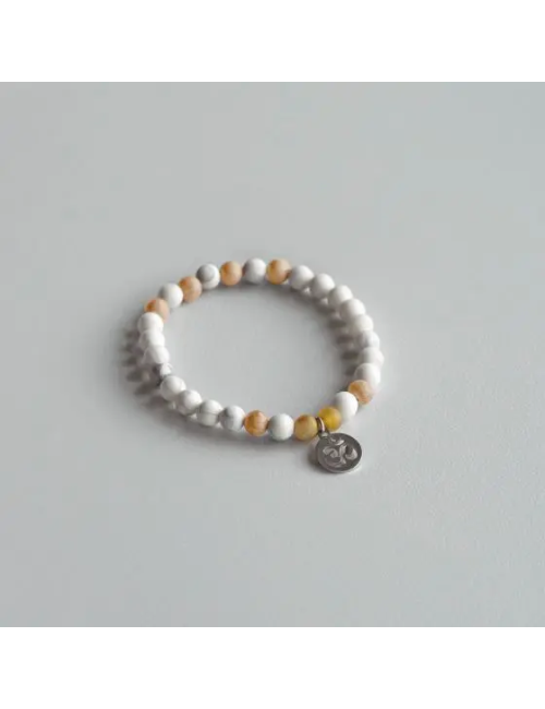 Spirit of OM - Armband Howlith