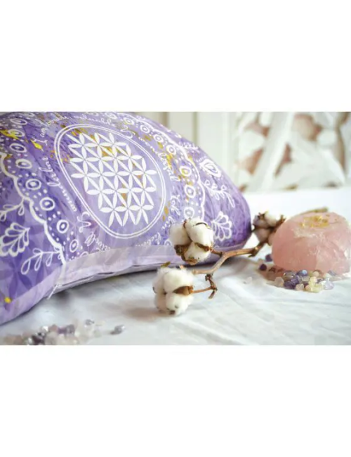Spirit of OM - Meditationskissen Halbmond - flieder