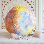 Spirit of OM - Meditationskissen rund - bunt