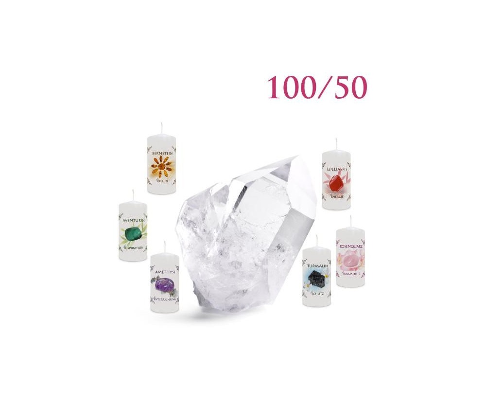 Engelalm - Energiekerze - Chakra - alle 7 Chakren im Set  - verschiedene Größen